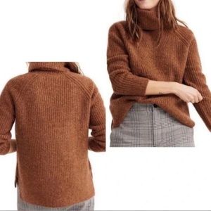 Madewell Brown Turtleneck Sweater